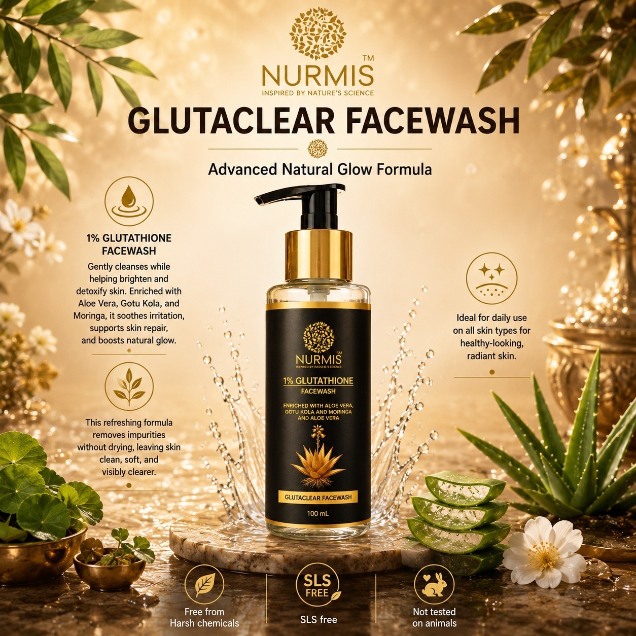 NURMIS GLUTACLEAR FACEWASH